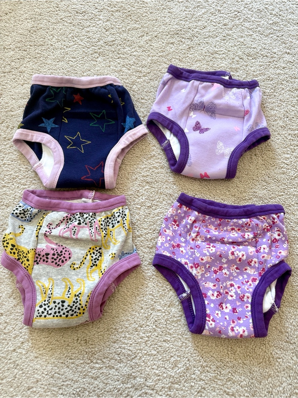 Brand New Bundle Set of 4 Toddler Girls Training Pants